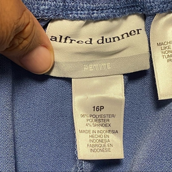 Alfred Dunner Pants Light Blue Size 16 Petite - Picture 7 of 10